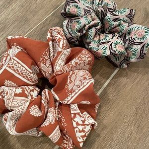 Set of 2 Anthropologie scrunchies